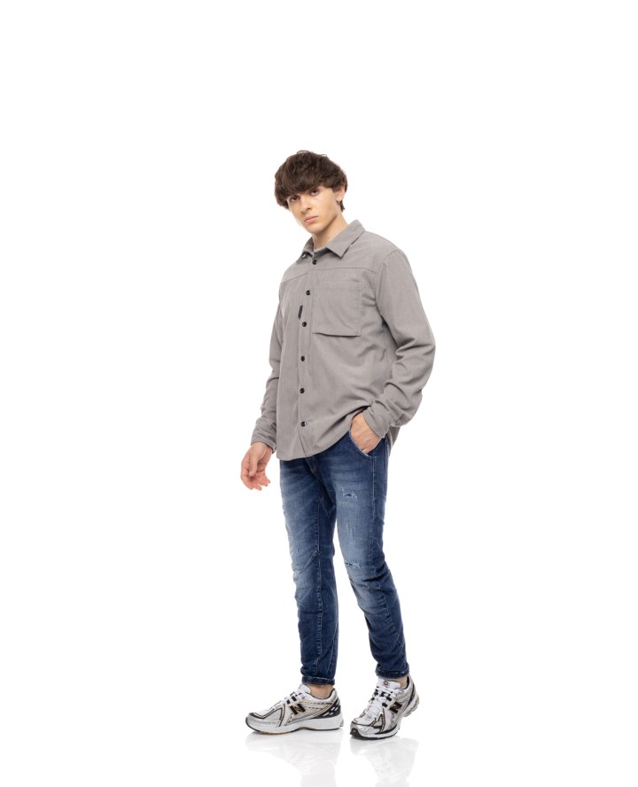 COVER DENIM SHIRT TM175-29 GREY