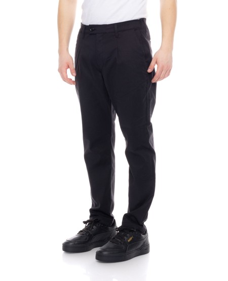 COVER JEANS MENS CROPPED CHINOPANTS WILLY LM111-30 BLACK