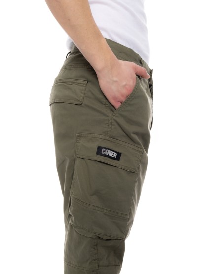 COVER JEANS ΑΝΔΡΙΚΟ CARGO ΠΑΝΤΕΛΟΝΙ T0195-30 KHAKI