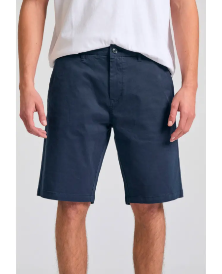 FUNKY BUDDHA Ανδρική βερμούδα chino - The essentials FBM011-001-03 NAVY