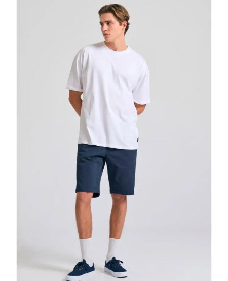 FUNKY BUDDHA Men's chino shorts - The essentials FBM011-001-03 NAVY