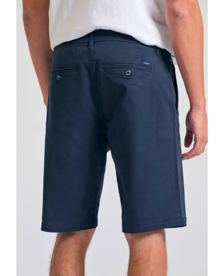 FUNKY BUDDHA Men's chino shorts - The essentials FBM011-001-03 NAVY