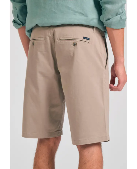 FUNKY BUDDHA Men's chino shorts - The essentials FBM011-001-03 GREIGE