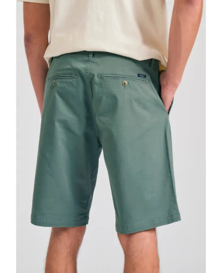 FUNKY BUDDHA Ανδρική βερμούδα chino - The essentials FBM011-001-03 MINERAL GREEN