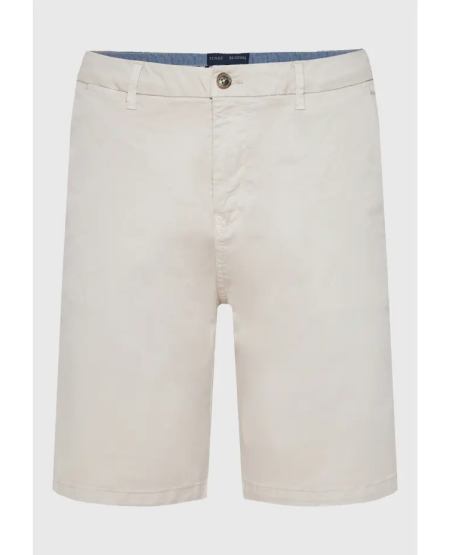 FUNKY BUDDHA Ανδρική βερμούδα chino - The essentials FBM011-001-03 MIST GREY