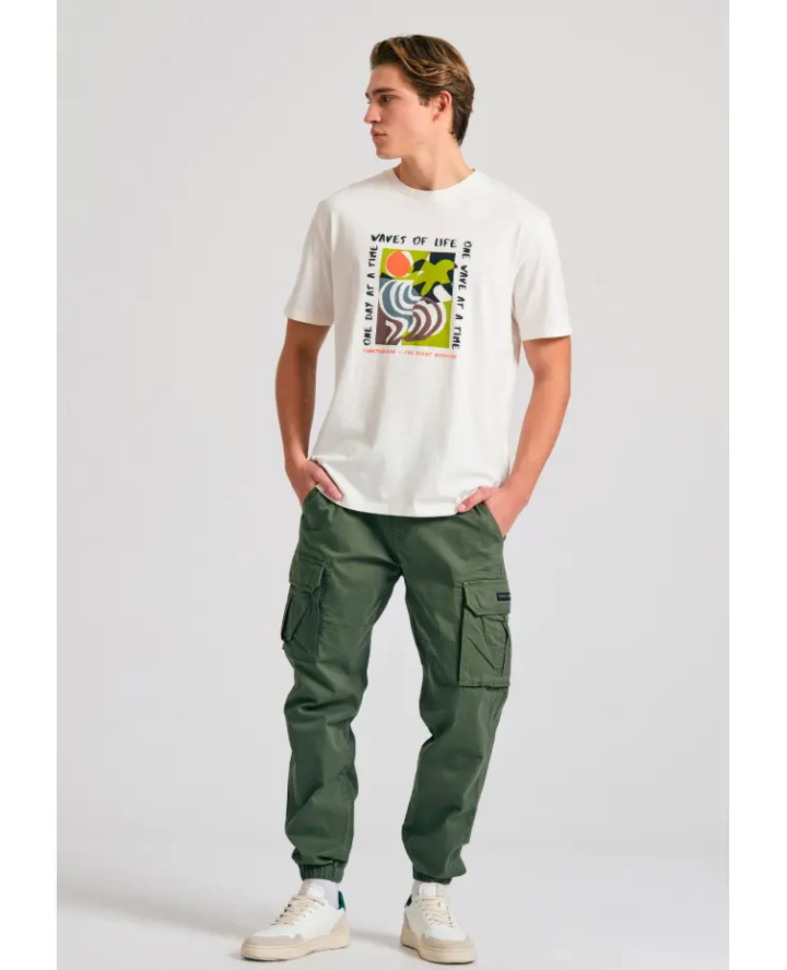 FUNKY BUDDHA Men's cargo pants with...