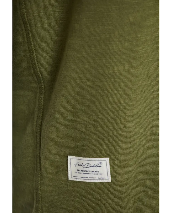 FUNKY BUDDHA Relaxed fit cotton flame...