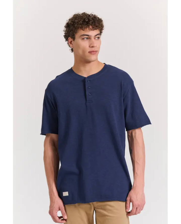 FUNKY BUDDHA Relaxed fit βαμβακερό...