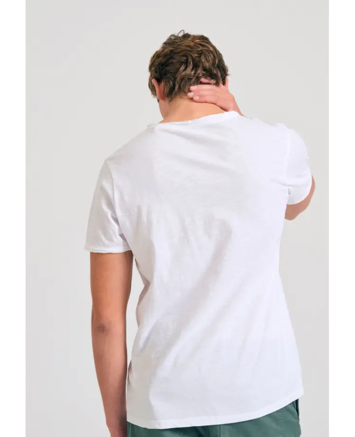 FUNKY BUDDHA T-shirt με λαιμό henley...