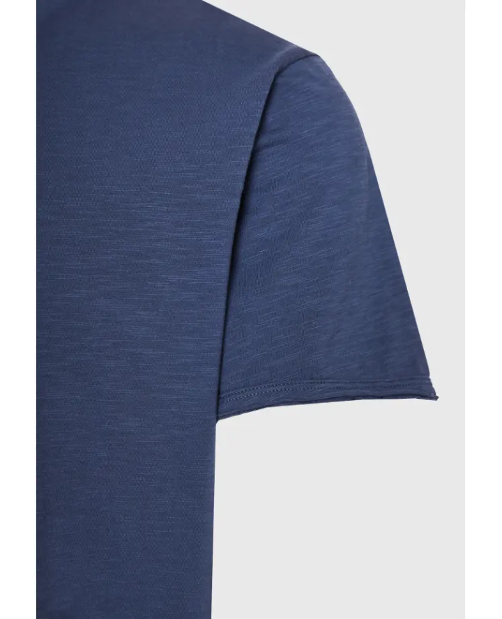 FUNKY BUDDHA T-shirt με λαιμό henley...