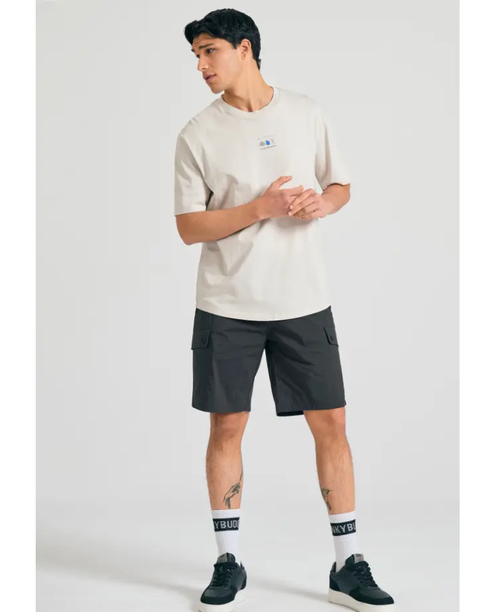 FUNKY BUDDHAT-shirt with text artwork...