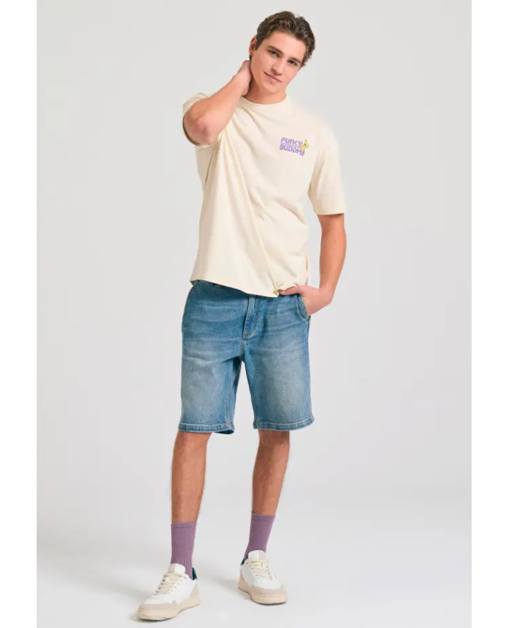 FUNKY BUDDHA Oversized t-shirt με...