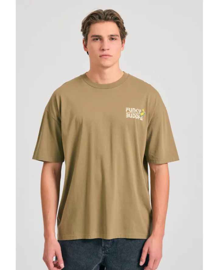 FUNKY BUDDHA Oversized t-shirt με...
