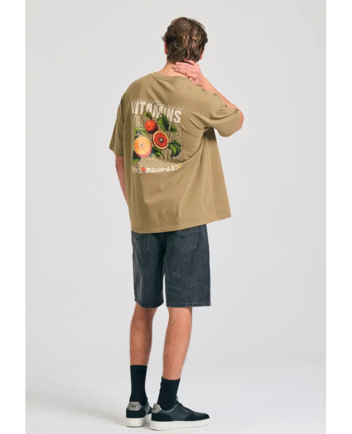 FUNKY BUDDHA Oversized t-shirt με...