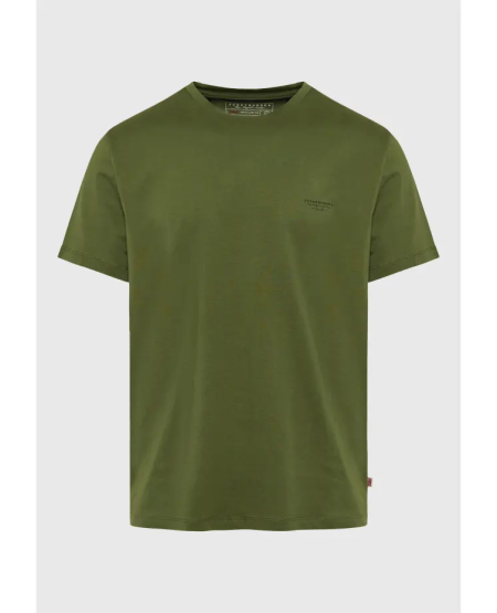 FUNKY BUDDHA Crew-neck men's t-shirt - The essentials FBM011-001-04 KHAKI