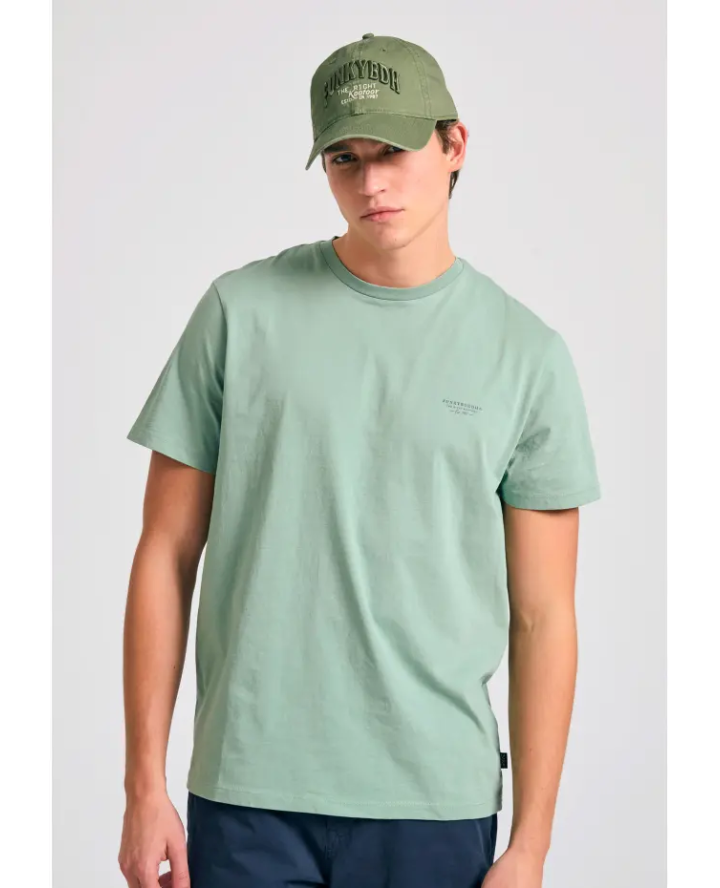 FUNKY BUDDHA T-shirt με στρογγυλή...