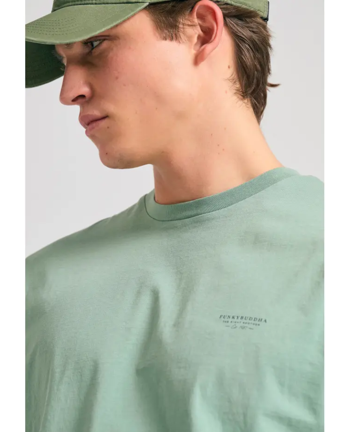 FUNKY BUDDHA Crew-neck men's t-shirt...