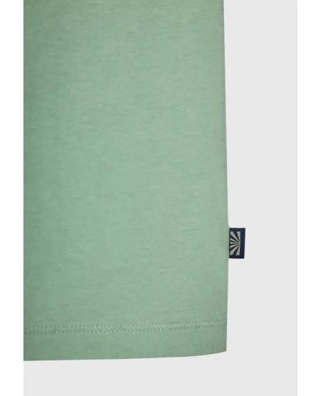 FUNKY BUDDHA T-shirt με στρογγυλή λαιμόκοψη - The essentials FBM011-001-04 SAGE GREEN