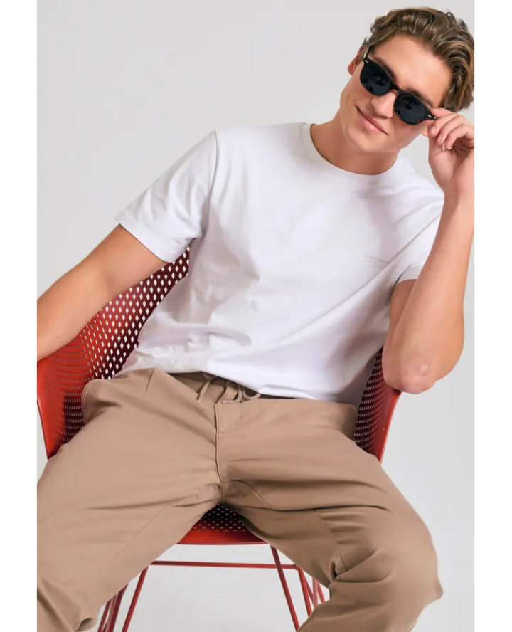 FUNKY BUDDHA T-shirt με στρογγυλή...