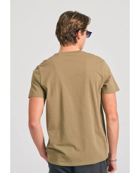 FUNKY BUDDHA Crew-neck men's t-shirt - The essentials FBM011-001-04 OREGANO