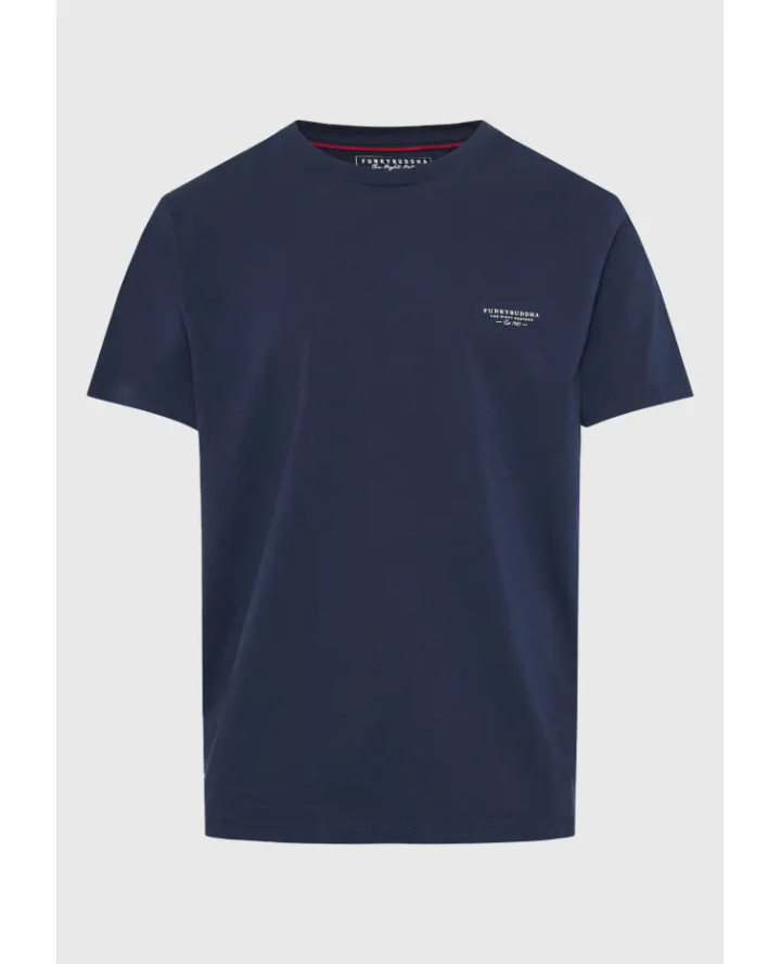 FUNKY BUDDHA T-shirt με στρογγυλή...
