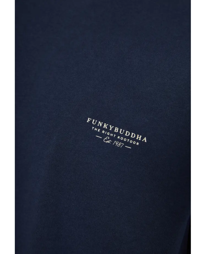 FUNKY BUDDHA T-shirt με στρογγυλή...