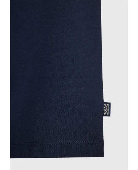 FUNKY BUDDHA Crew-neck men's t-shirt - The essentials FBM011-001-04 NAVY
