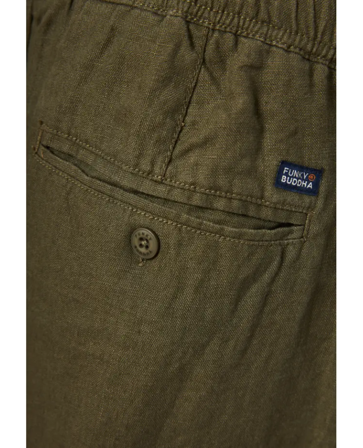 FUNKY BUDDHA Men's comfort fit linen...