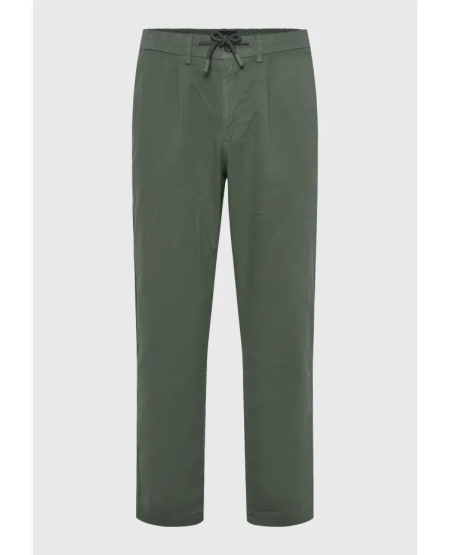 FUNKY BUDDHA Comfort fit garment dyed chino παντελόνι FBM011-014-02 DUSTY GREEN