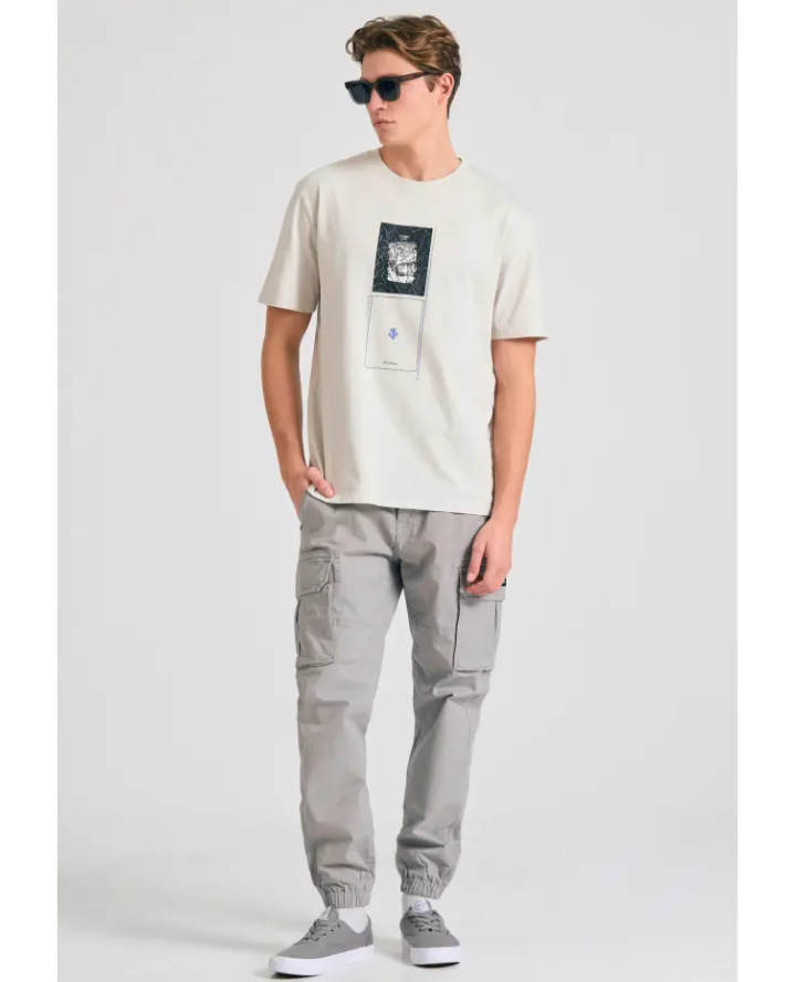 FUNKY BUDDHA Relaxed fit t-shirt με...