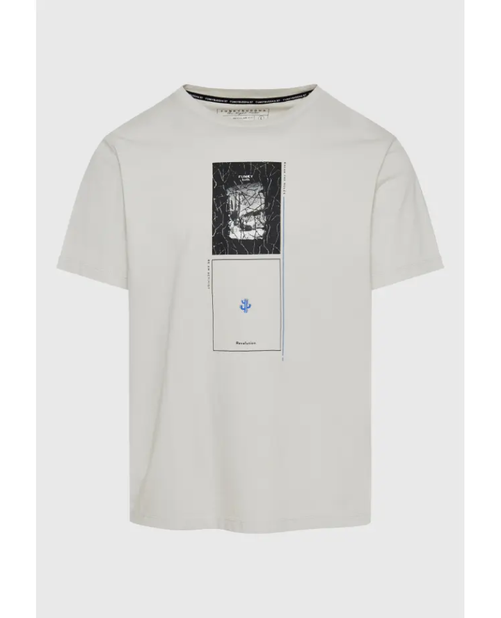 FUNKY BUDDHA Relaxed fit t-shirt με...