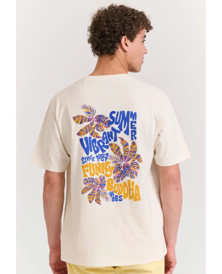 FUNKY BUDDHA Relaxed fit t-shirt with...