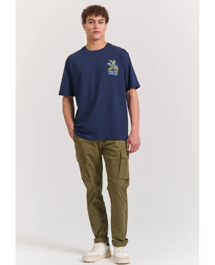 FUNKY BUDDHA Relaxed fit t-shirt with...