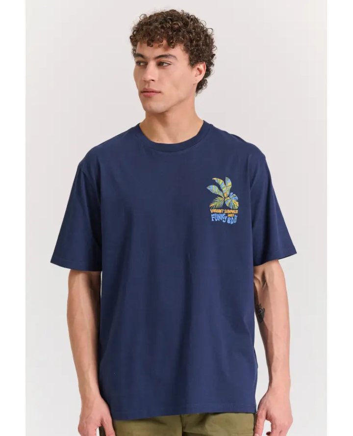 FUNKY BUDDHA Relaxed fit t-shirt με...