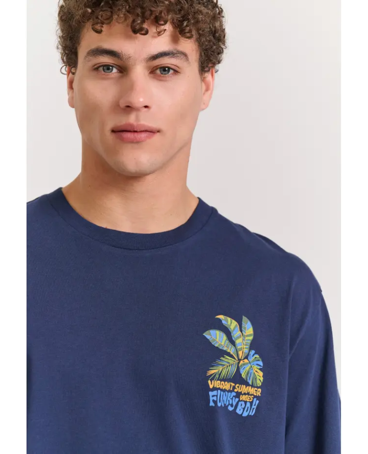 FUNKY BUDDHA Relaxed fit t-shirt με...