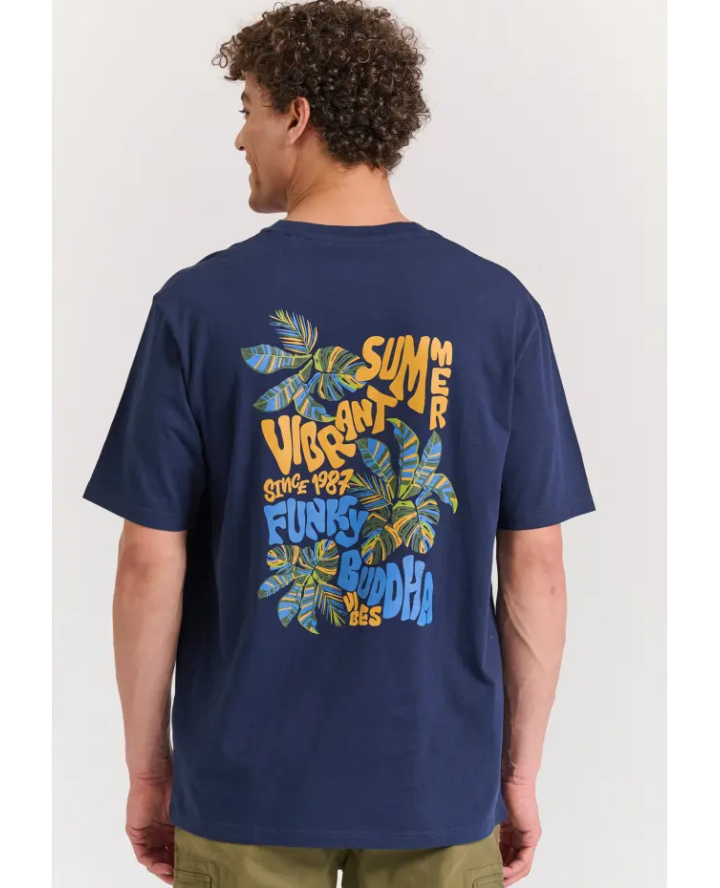 FUNKY BUDDHA Relaxed fit t-shirt with...