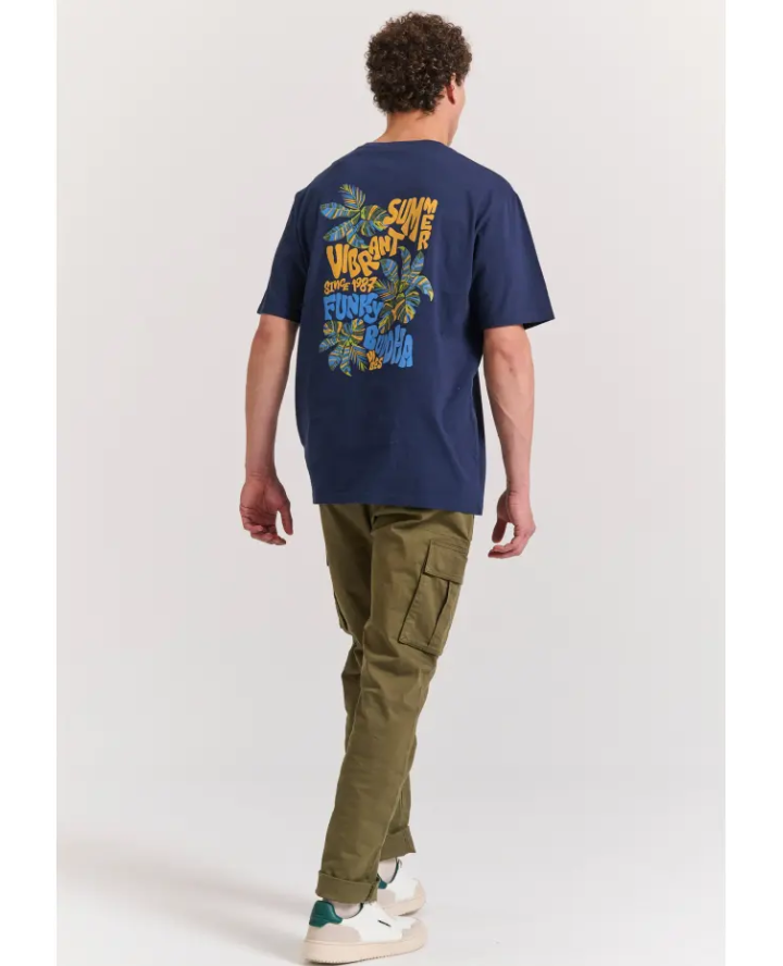 FUNKY BUDDHA Relaxed fit t-shirt με...