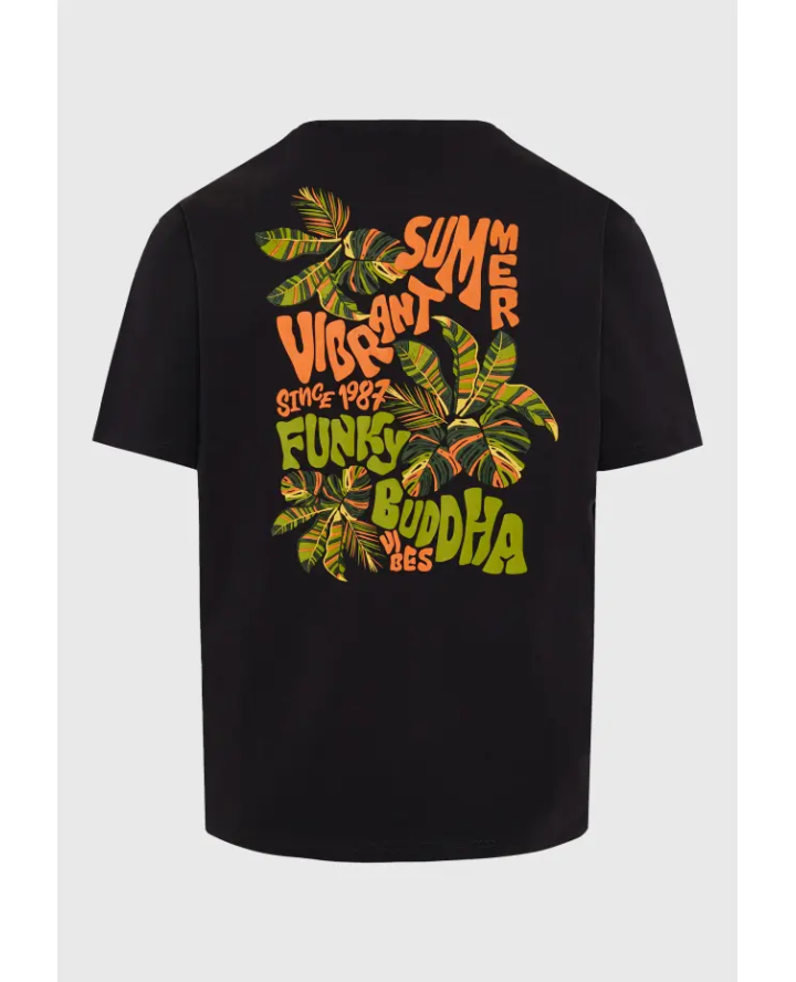 FUNKY BUDDHA Relaxed fit t-shirt with...