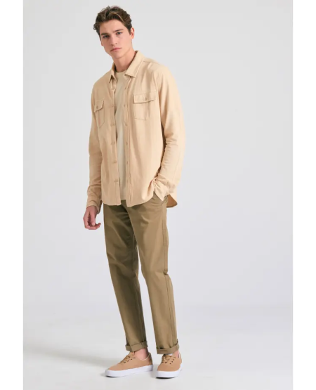FUNKY BUDDHA Ανδρικό chino παντελόνι - The essentials FBM011-001-02 OREGANO