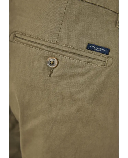 FUNKY BUDDHA Men's chino pants - The essentials FBM011-001-02 OREGANO