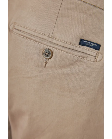 FUNKY BUDDHA Men's chino pants - The essentials FBM011-001-02 GREIGE
