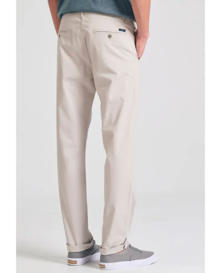 FUNKY BUDDHA Men's chino pants - The essentials FBM011-001-02 MIST GREY
