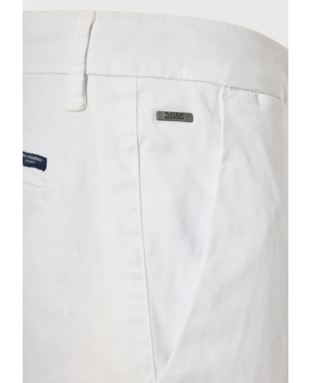 FUNKY BUDDHA Men's chino pants - The essentials FBM011-001-02 WHITE