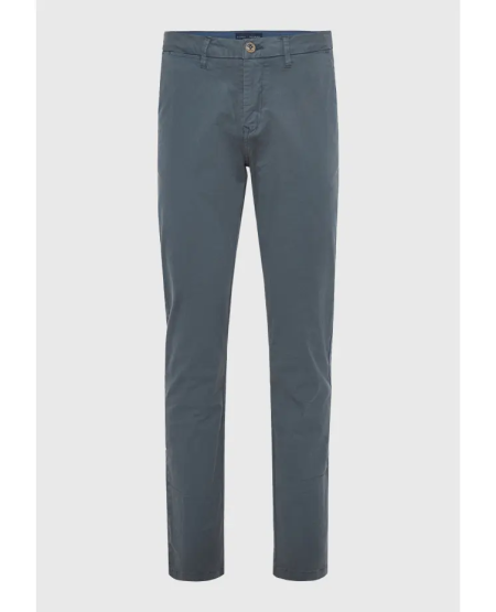FUNKY BUDDHA Ανδρικό chino παντελόνι - The essentials FBM011-001-02 STEEL GREY