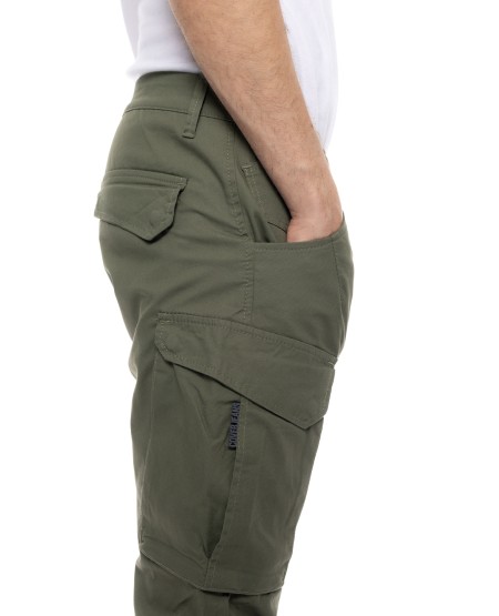 COVER JEANS MENS CARGO PANTS M0186-30 KHAKI