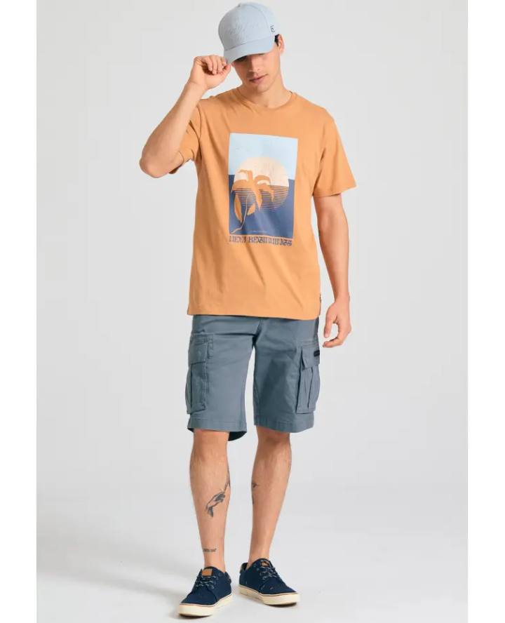 FUNKY BUDDHA Ανδρική cargo βερμούδα -...
