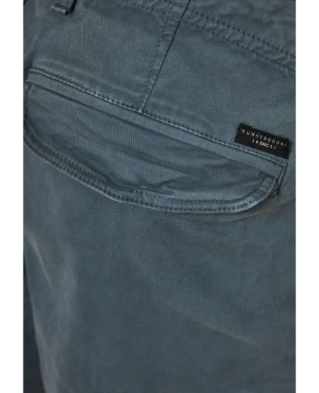 FUNKY BUDDHA Ανδρική cargo βερμούδα - The essentials FBM011-002-03 STEEL GREY