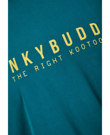FUNKY BUDDHA T-shirt με Funky Buddha τύπωμα - The essentials FBM011-011-04 PEACOCK
