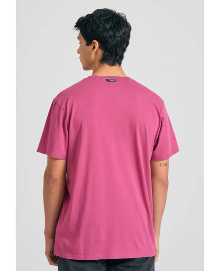 FUNKY BUDDHA T-shirt με Funky Buddha τύπωμα - The essentials FBM011-011-04 DRY ROSE