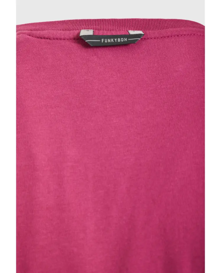 FUNKY BUDDHA T-shirt με Funky Buddha τύπωμα - The essentials FBM011-011-04 DRY ROSE
